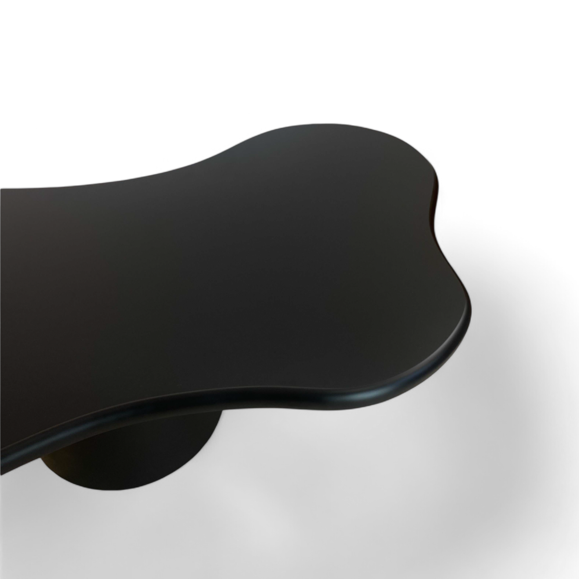 FLOAT COFFEE TABLE (CENTER LEG) コーヒーテーブル コーヒーテーブル｜雲形デザイン・1本脚・ホワイト｜FLOAT COFFEE