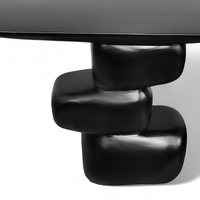 STONE CONSOLE TABLE BLACK