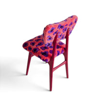 Butterfly Chair Pink Leopard Tufting Wool