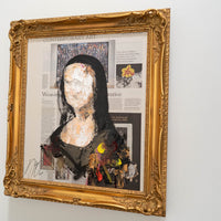 UNTITLED Portrait work (Mona Lisa) contemporary painting art