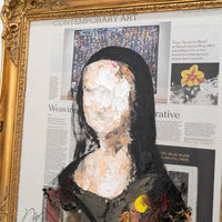 UNTITLED Portrait work (Mona Lisa) contemporary painting art