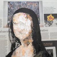 UNTITLED Portrait work (Mona Lisa) contemporary painting art
