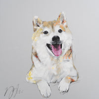 a dog contemporary painting art