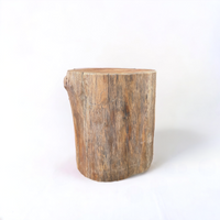RUSTIC LOG STOOL/TABLE