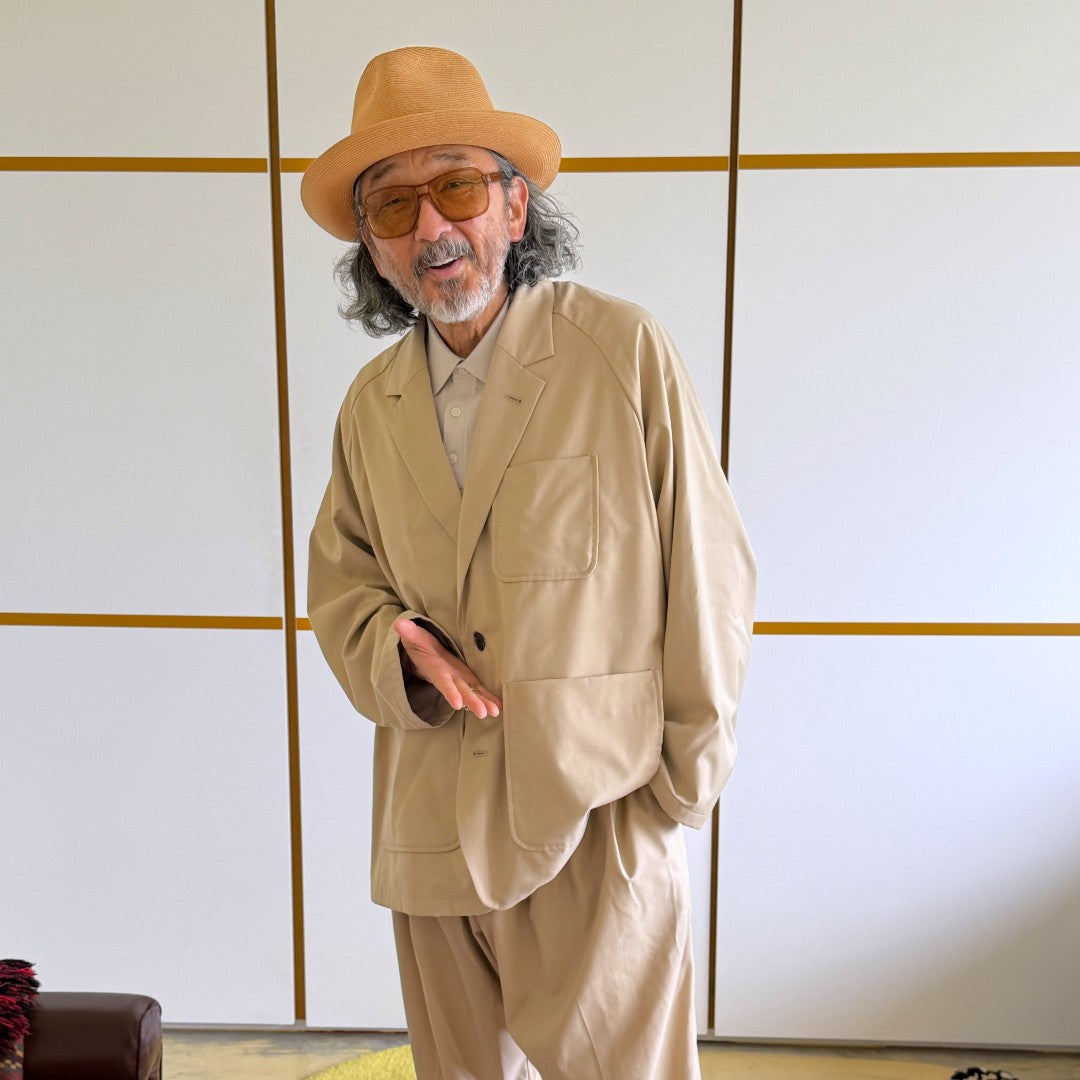 Sillage blazer&circular pants beige twill Set｜OKUBO MEGANE – ENTown