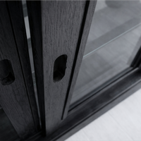 OBSIDIAN GLASS CABINET