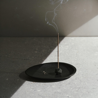 Abalone shell black incense set