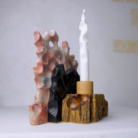 Pink Dream – Repurposed Wood Candle Holder