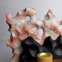 Pink Dream – Repurposed Wood Candle Holder