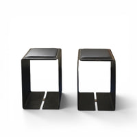 S001-10 Raw Steel Stool