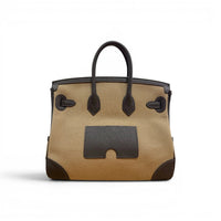 HERMÈS エルメス バーキン 25 カーゴ ムース (19) エコルセ (4C) トワルゴエラン スイフト シルバー金具 K刻印