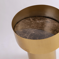 Pisa – Iron & Marble Side Table