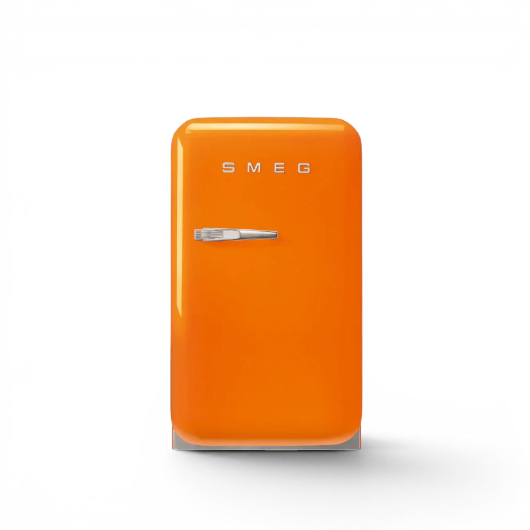 SMEG オレンジ冷蔵庫 アメリカンレトロスタイル Retro-Style Refrigerator (9.5 cu ft, Right Hinge) - Orange – SMEG USA