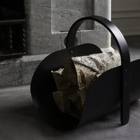 Woody Basket Black Stained Oak