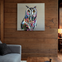 Owl contemporary painting art