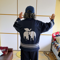 KITH NY TO THE WORLD BIG APPLE MALIK LONG SLEEVE MESH JERSEY|OKUBO MEGANE