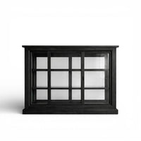 OBSIDIAN GLASS CABINET