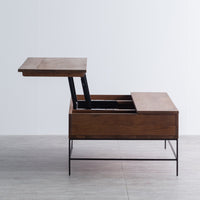 オーク材 コーヒーテーブル 収納タイプ_05