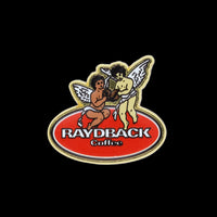 -RAYDBACK COFFEE COMPANY ANGEL PIN BADGE-