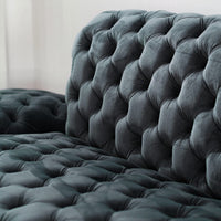 ENT COUCH SOFA EXTENDED DARK GREYISH NAVY
