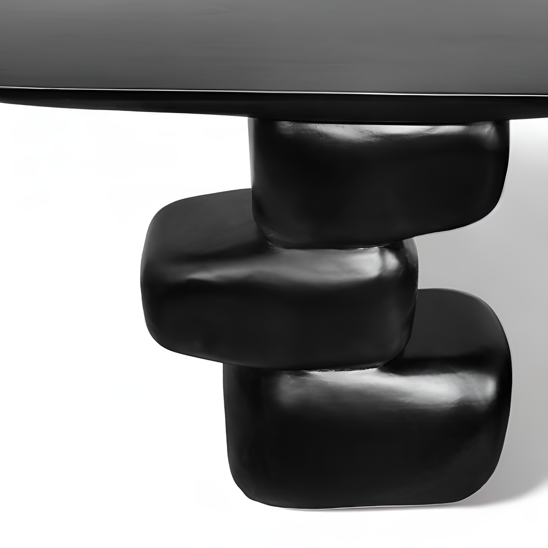 STONE CONSOLE TABLE BLACK