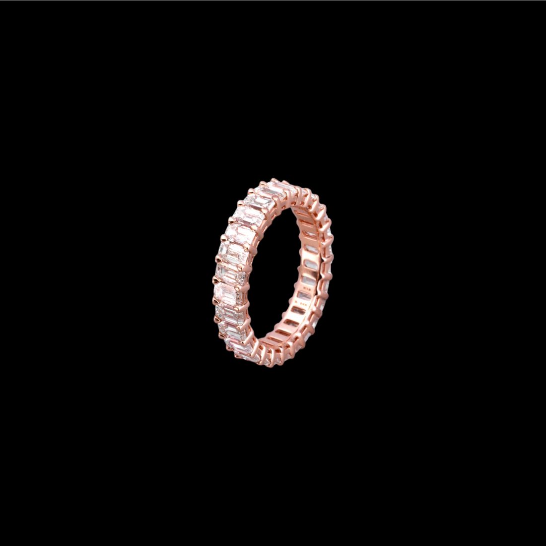 エメラルドカット ラボグロウンダイヤモンドリング