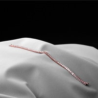 エメラルドカット ラボグロウンダイヤモンドブレスレット