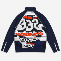 ART&Revolution Organization ジップアップトラックセットアップネイビー｜OKUBO MEGANE