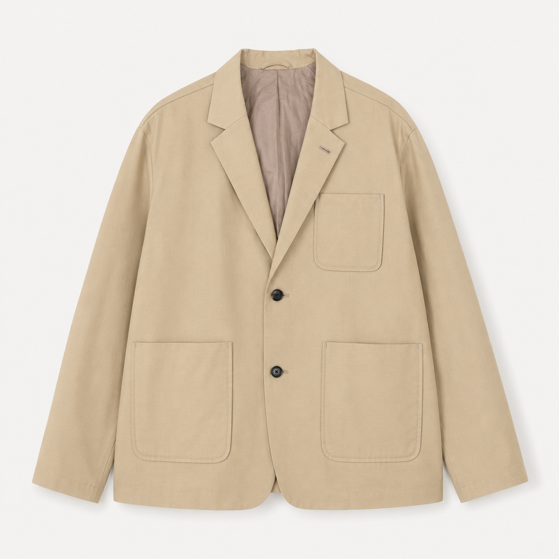 Sillage blazer&circular pants beige twill Set｜OKUBO MEGANE