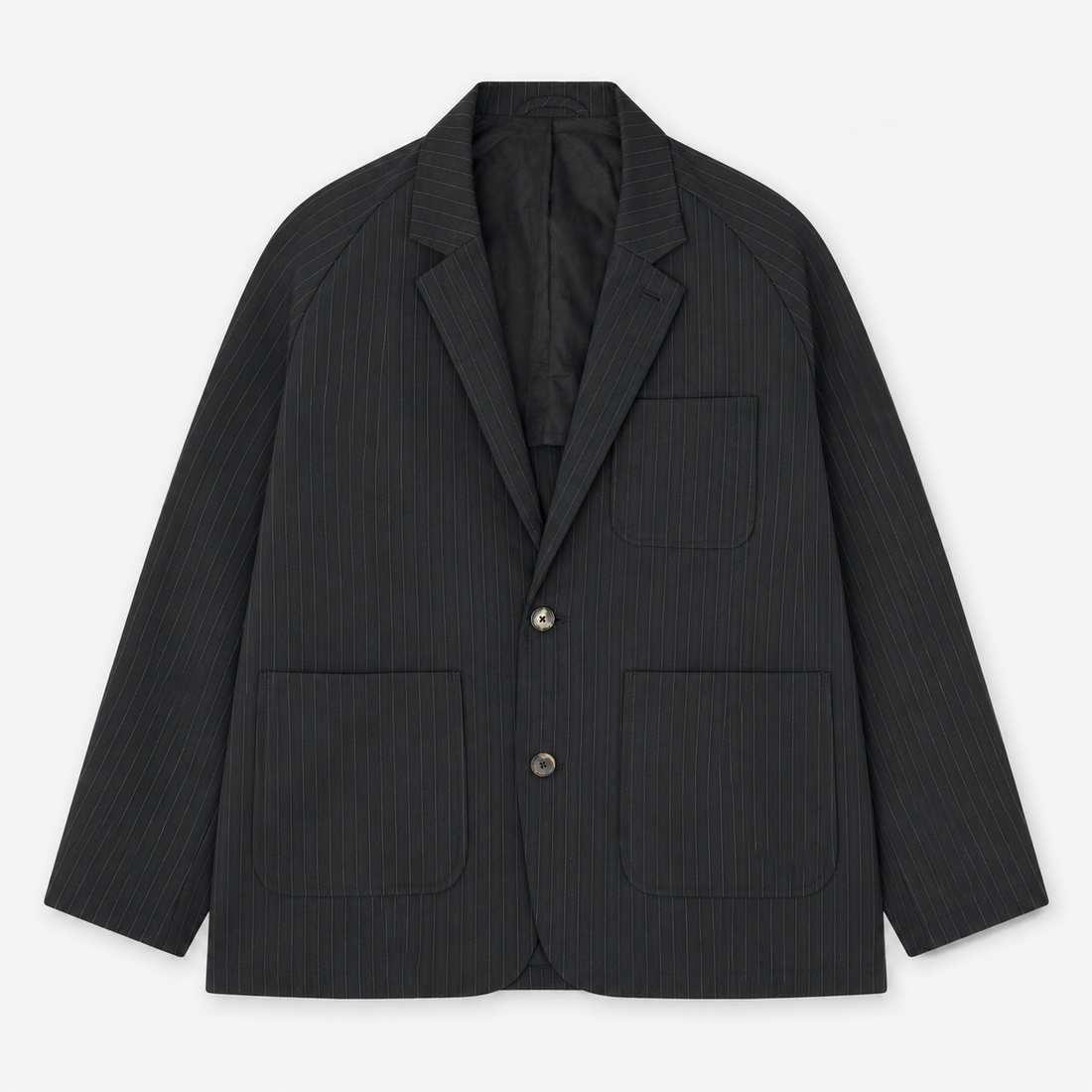 Sillage black&circular pants black stripe twill Set｜OKUBO MEGANE