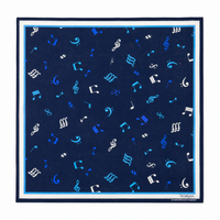 Music Note Bandana Navy｜The Stylist Japan