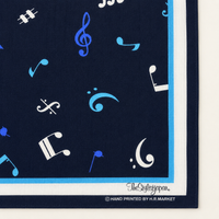 Music Note Bandana Navy｜The Stylist Japan