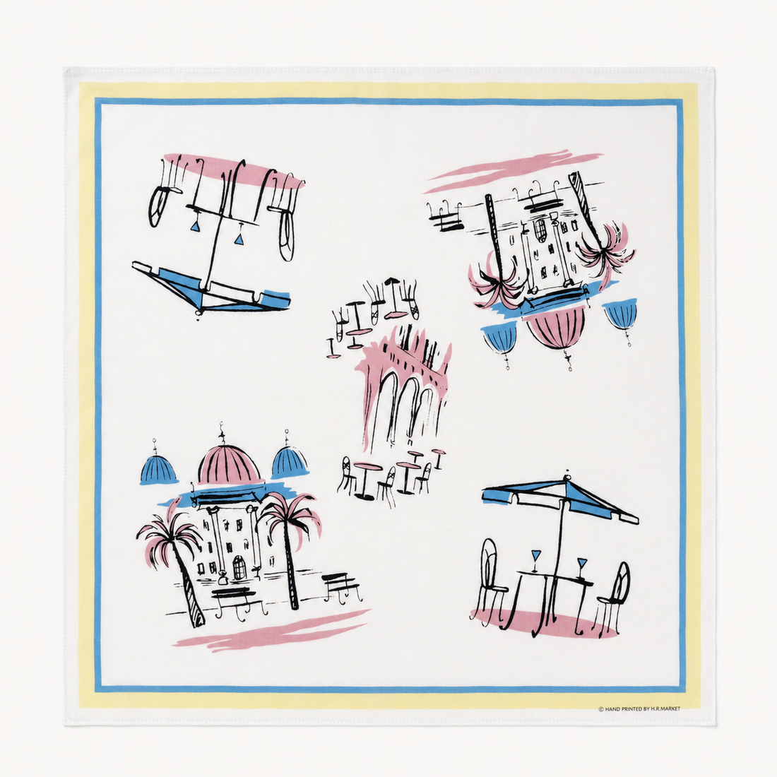 Café Sketch Bandana White｜The Stylist Japan