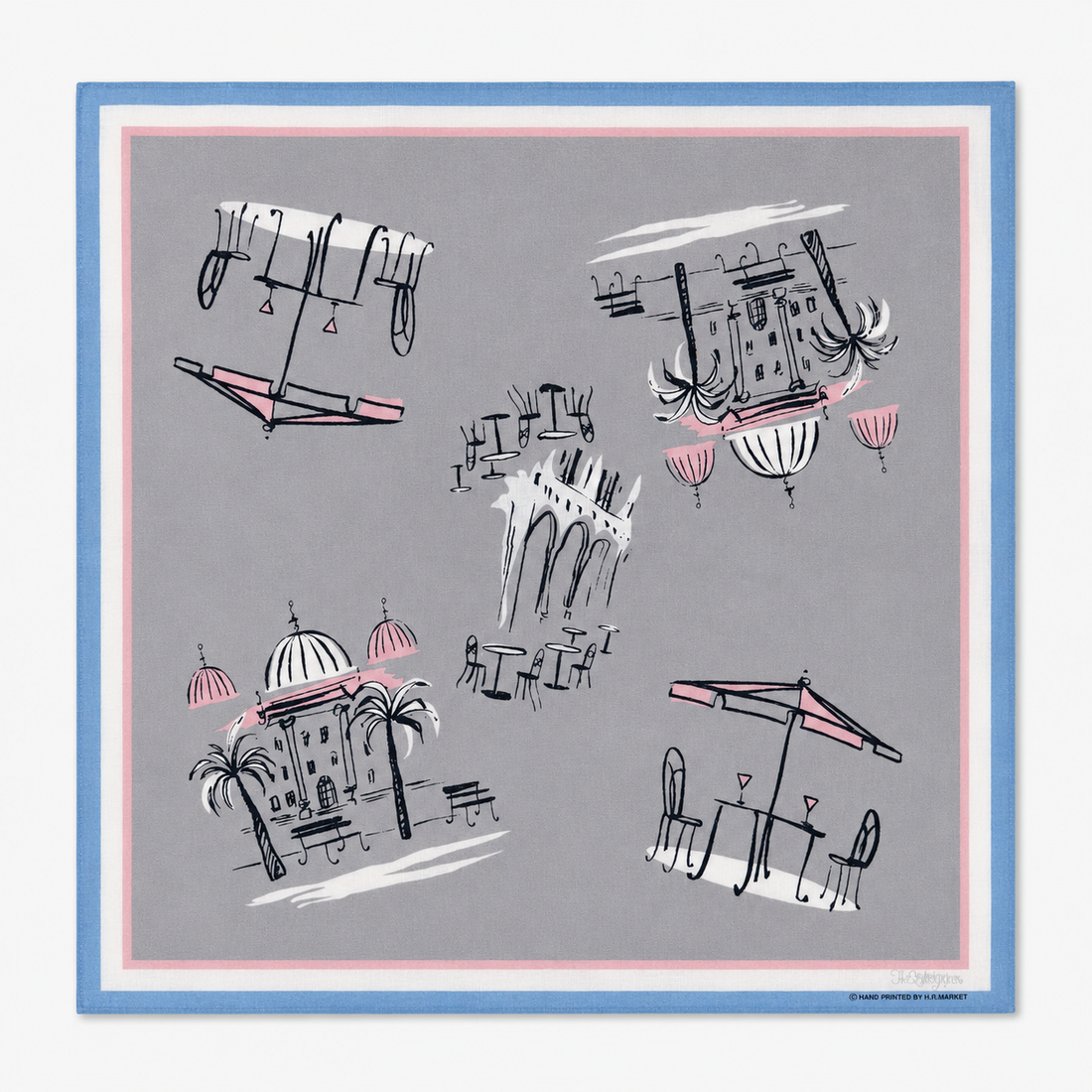 Café Sketch Bandana Gray｜The Stylist Japan