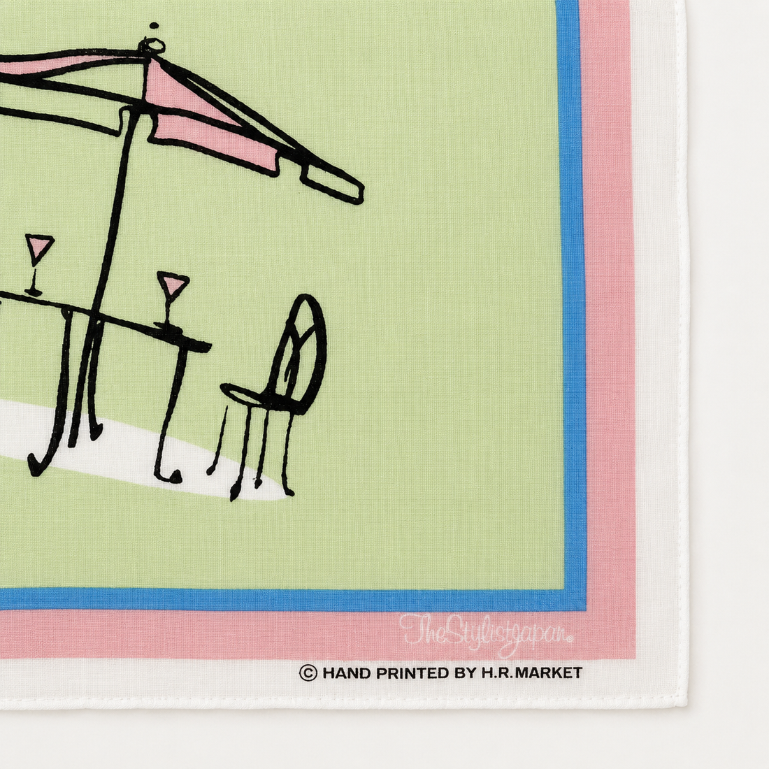 Café Sketch Bandana Light Green｜The Stylist Japan