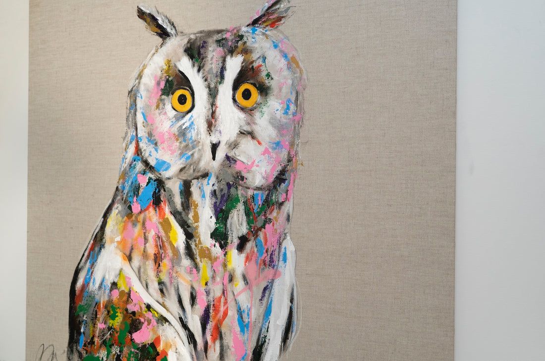 Owl contemporary painting art