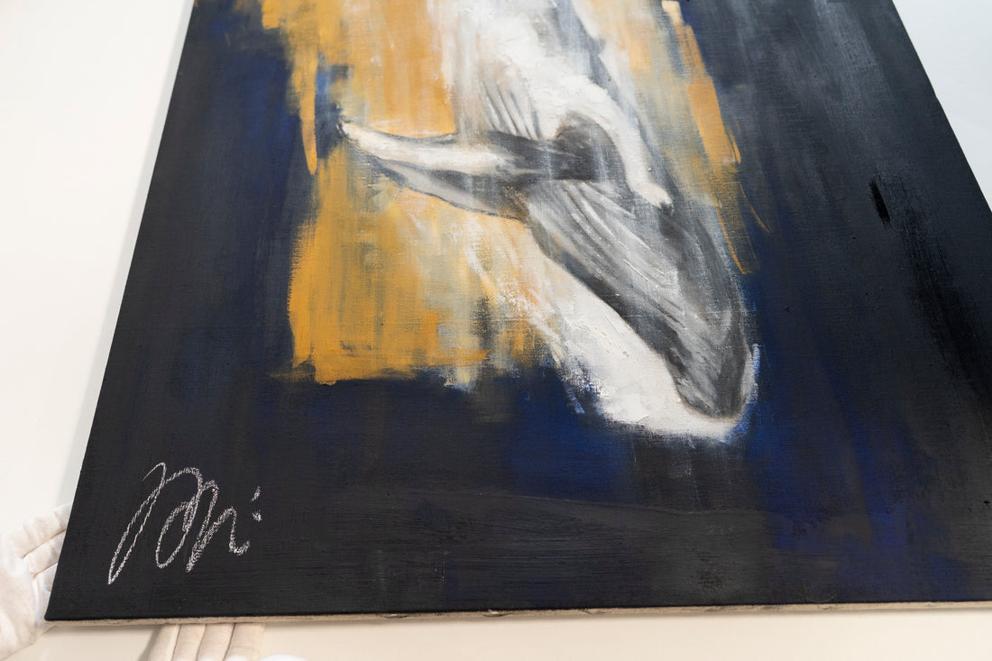 Whale contemporary painting art