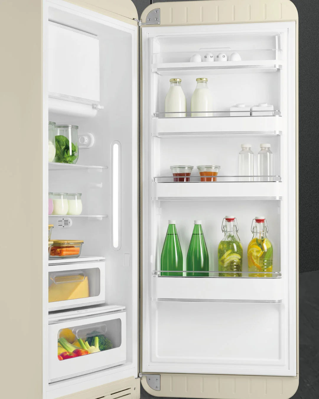 SMEG 50's レトロ 冷蔵庫 FAB28 クリーム