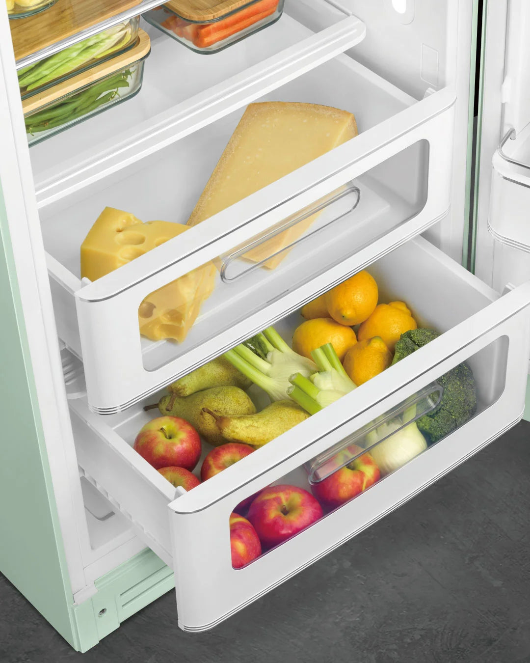 SMEG 50's レトロ 冷蔵庫 FAB28 パステルグリーン