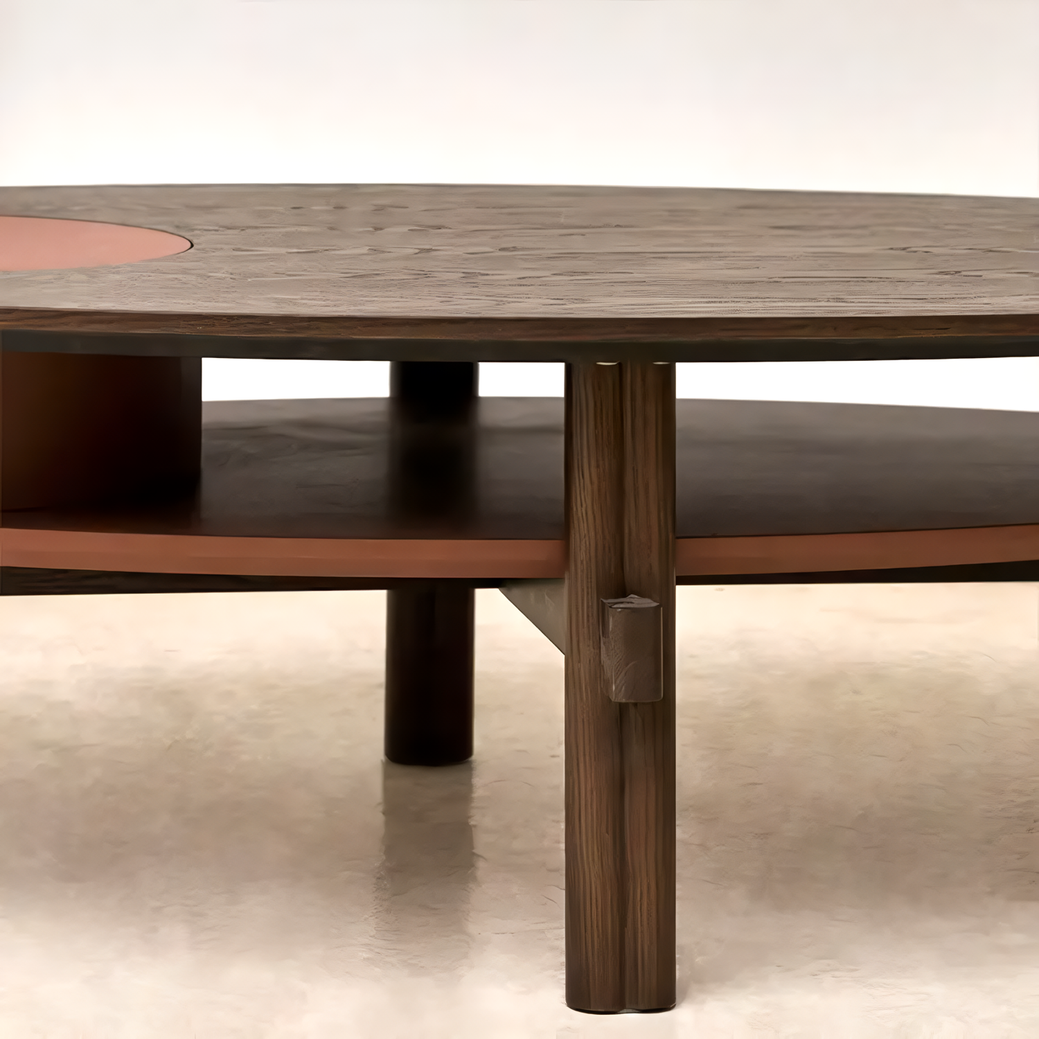 コーヒーテーブル130cm｜収納付き｜ROUND BOX TABLE – ENTown