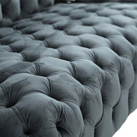 ENT COUCH SOFA EXTENDED DARK GREYISH NAVY
