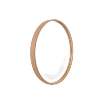 OAK ROUND MIRROR