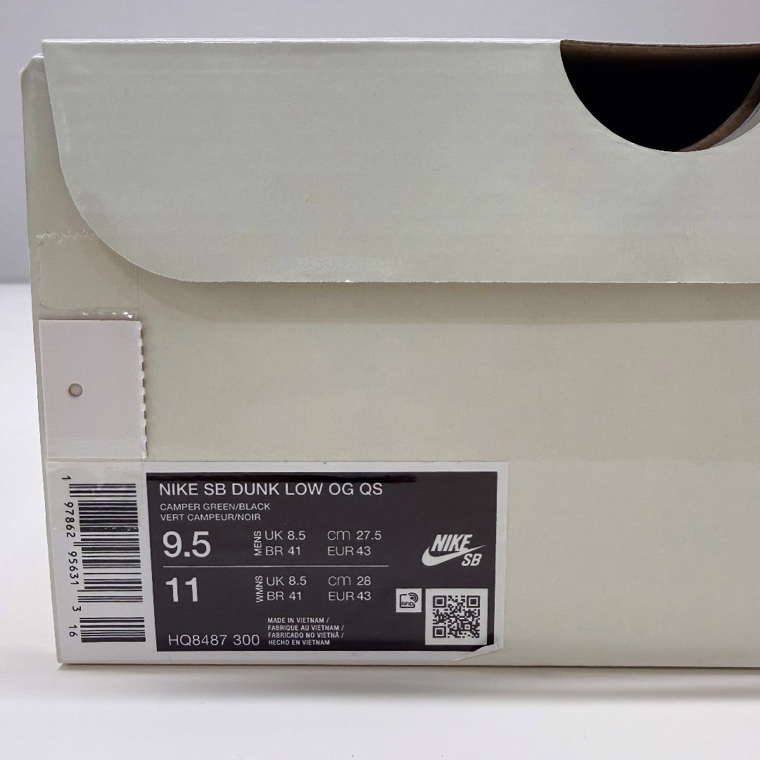 Supreme × Nike SB Dunk Low OG QS “Camper Green” 27.5cm｜OKUBO MEGANE