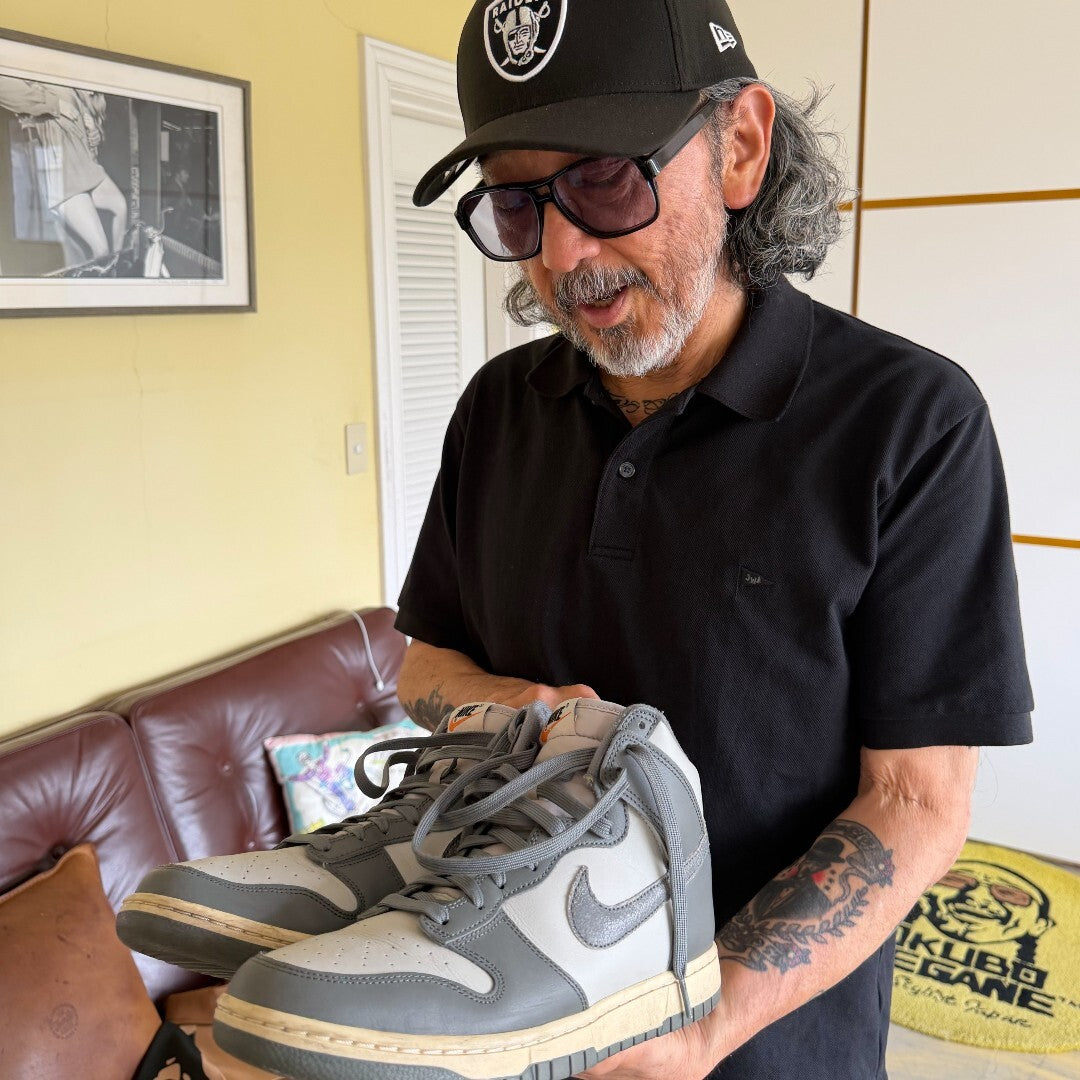 NIKE Dunk High Retro SE Vintage “Light Bone / Tumbled Grey” 28.0cm｜OKUBO MEGANE