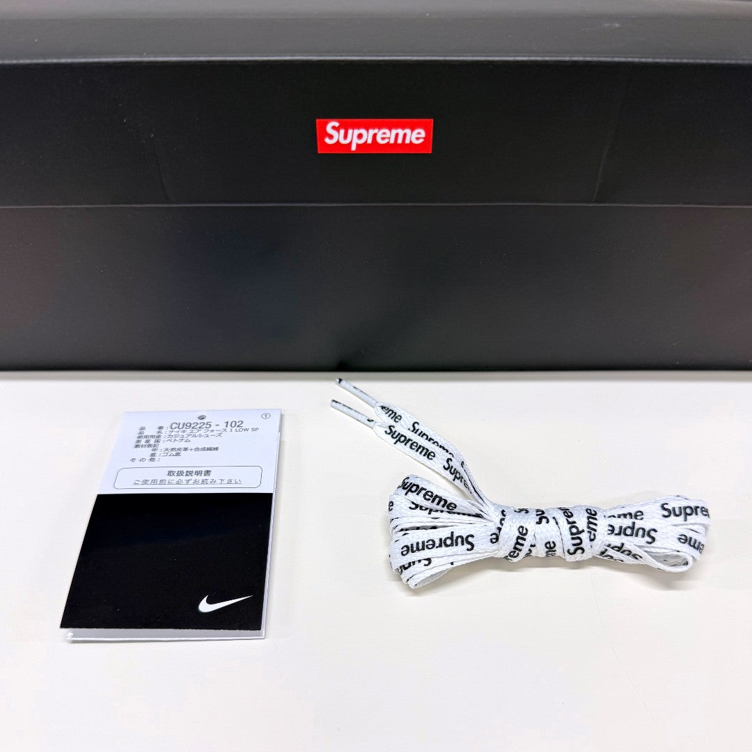 Supreme × Nike Air Force 1 Low SP “White” 27.5cm｜OKUBO MEGANE