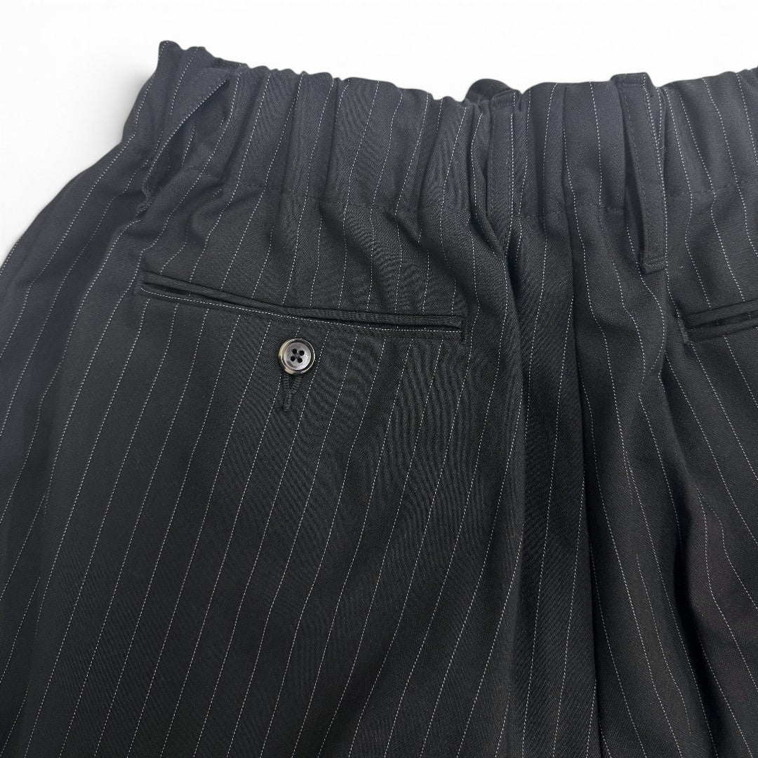 Sillage black&circular pants black stripe twill Set｜OKUBO MEGANE