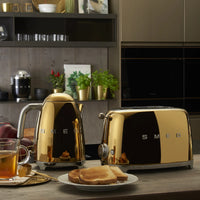 SMEG 50's レトロ トースター ゴールド