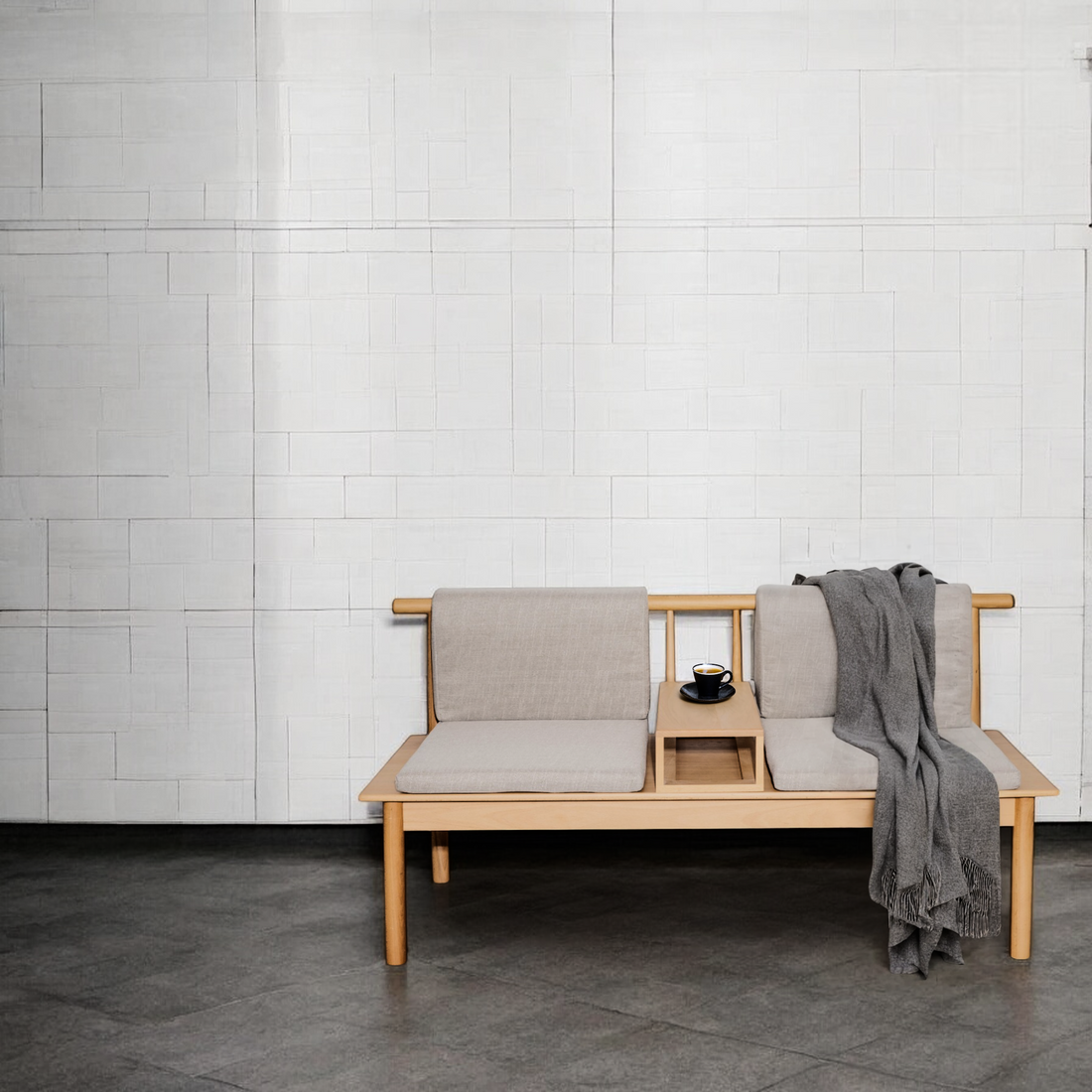 ベンチ150cm|座面クッション・ブラック・ビーチ材|BENCH SOFA – ENTown ベンチ150cm|座面クッション・ブラック・ビーチ材|BENCH SOFA – ENTown