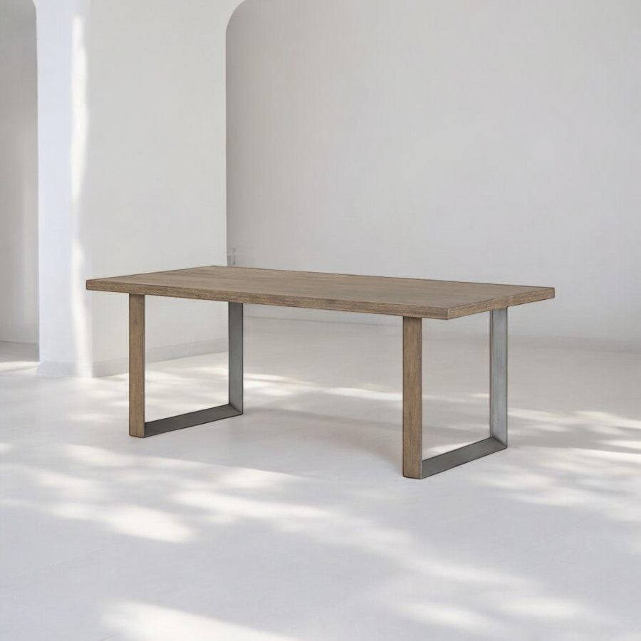 ダイニングテーブル180cm｜アカシア材・スチールレッグ｜ACACIA DINING