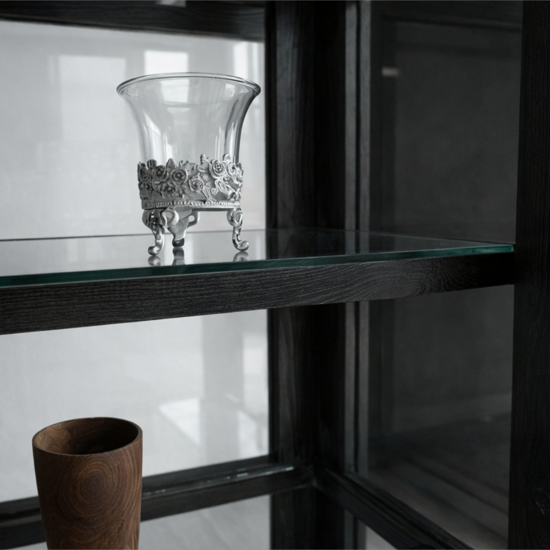 OBSIDIAN GLASS CABINET